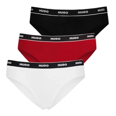Image of HUGO Women&#039;s Triplet Brief Stripe, Open Miscellaneous968, XL, Miscellaneous, XL