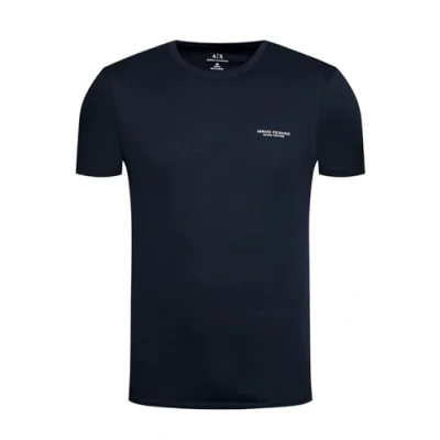 Image of Armani Exchange Basic Tshirt, Men&#039;s, Size: XL, Dark blue