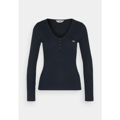 Image of Lee LS Henley Long sleeved top, Women&#039;s, Size: 8/10, Unionall black