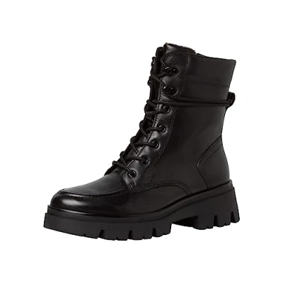 Image of Tamaris Comfort Platform ankle boots, Women&#039;s, Size: 6, Black nappa Leather