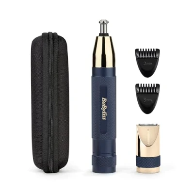 Image of BaByliss Super X Metal Series Nose, Ear and Eyebrow Trimmer Blue