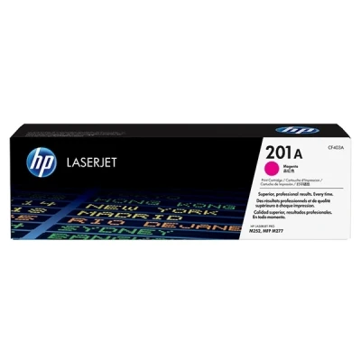 Image of HP CF403A 201A Original LaserJet Toner Cartridge, Magenta, Single Pack, Standard