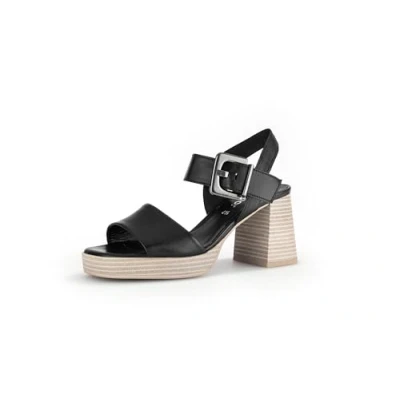 Image of Gabor Women&#039;s Strappy Sandals, Black 27, 37 EU