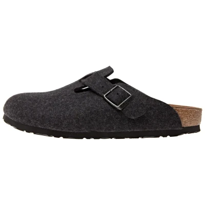 Image of Birkenstock Slippers, Size: 3.5, Anthrazit Sheepskin pelt