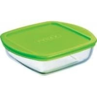 Image of Pyrex Oven Dish with lid Cook &amp; Store 20 x 17 6 cm / 1 Liter