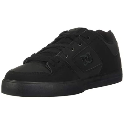 Image of DC Shoes PURE Trainers black, Size: 6, Black leather and imitation