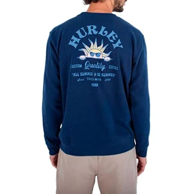 Image of Hurley Men&#039;s No Bummers Summer Fleece Crew Sweatshirt