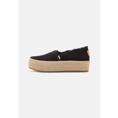 Image of TOMS Valencia Espadrilles, Women&#039;s, Size: 3.5, Black Cotton