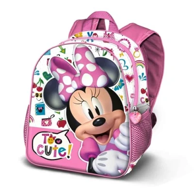 Image of Disney Minnie Mouse Too Cute Basic Backpack, Pink, 31 x 39 cm, Capacity 18.2 L, Pink Mouse, Einheitsgröße, Backpack