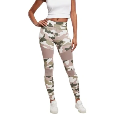 Image of Urban Classics TECH Leggings Trousers, Women&#039;s, Size: 5XL, Duskrose camo