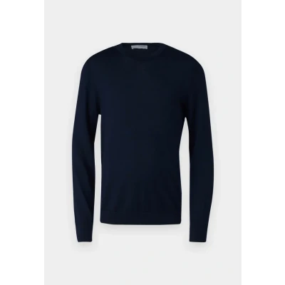 Image of Selected Homme Slhtray CREW NECK Jumper, Men&#039;s, Size: Large, Navy blazer
