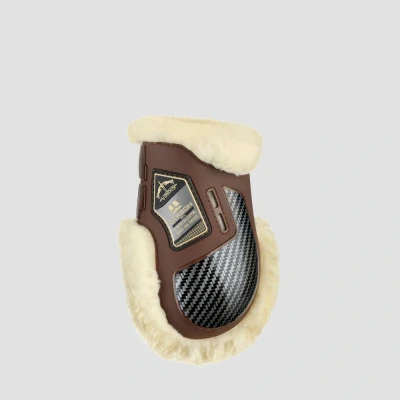 Image of Veredus Carbon Gel Absolute Save The Sheep Fetlock Boots Brown Medium Horse &amp; Equestrian