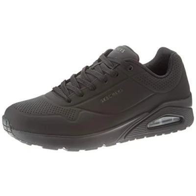 Image of Skechers Sport UNO Trainers, Men&#039;s, Size: 8.5, Zwart Pu