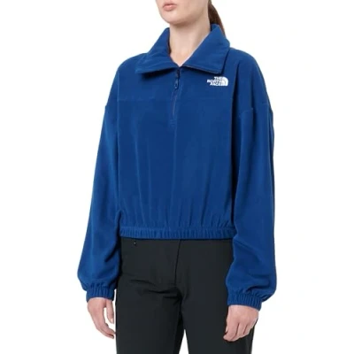Image of The North Face 100 Glacier HALF ZIP Fleece jumper, Women&#039;s, Size: 6, Estate blue
