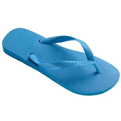 Image of Havaianas TOP Unisex Tbar sandals, Size: 10.5 11.5, Turquoise Natural rubber