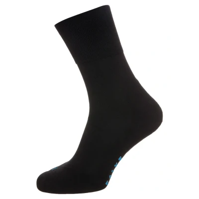 Image of FALKE Unisex Run U SO Cotton Breathable 1 Pair Socks, Black (Black 3000), 11 12.5