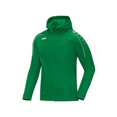 Image of JAKO Children&#039;s Classico Basic Hooded Jacket, Sports Green, S