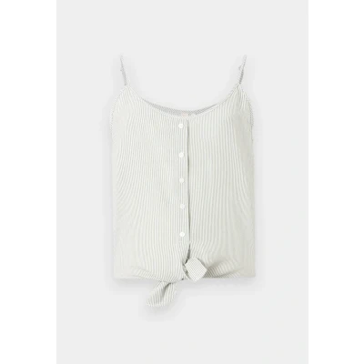 Image of ONLY Onllecey KNOT Singlet Top, Women&#039;s, Size: XS, Cloud dancer/lily pad