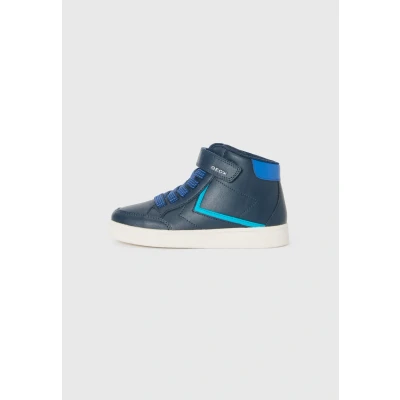 Image of Geox Eclyper Hightop trainers for kids, Size: 1, Navy/blue shoes