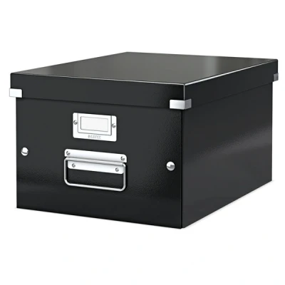 Image of Leitz A4 Storage Box, Click and Store Range 60440095 Medium, Black