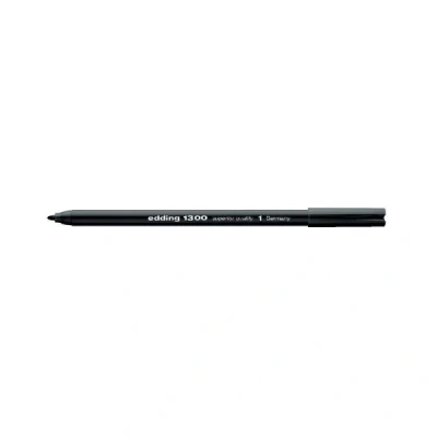 Image of edding 1300 Medium Line Colour Marker Black 1 Pen Rounded Tip 2 mm for Drawing and Writing School, Mandalas, Bullet Journals