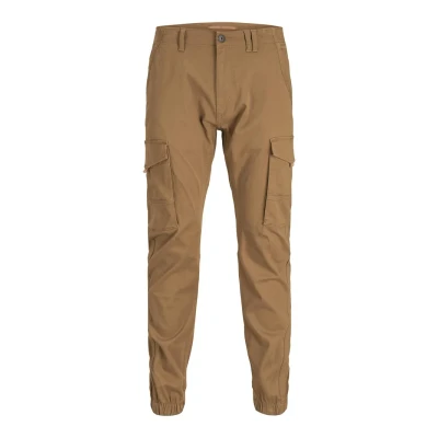 Image of JACK &amp; JONES Men&#039;s Jpstpaul Jjflake AKM Noos Cargo Trousers, Rubber, 27W / 30L