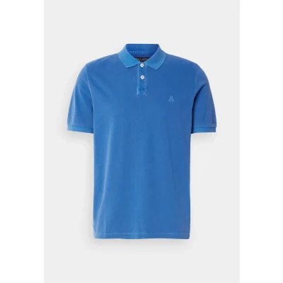 Image of Marc O&#039;Polo Short Sleeve Slits AT HEM Embroidery Polo shirt, Men&#039;s, Size: Medium, Pacific blue