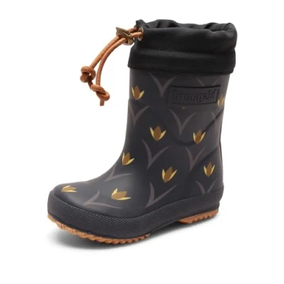 Image of Bisgaard Thermo Wellies for kids, Size: 7K, Dark blue Natural rubber