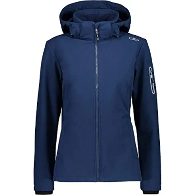 Image of CMP ZIP HOOD Soft shell jacket, Women&#039;s, Size: 12, Blue