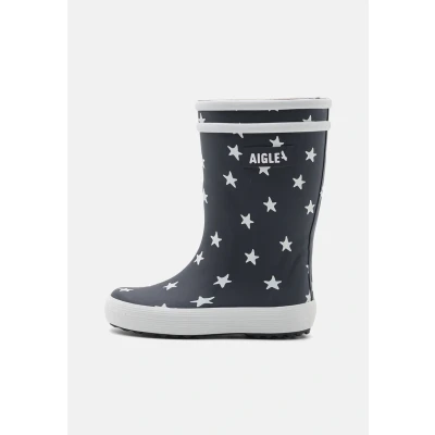 Image of Aigle Unisex Kid&#039;s Lolly Pop Play2 Rain Boot, Multicolor Navy Star, 8.5 UK Child