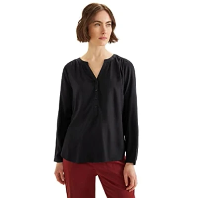 Image of Street One Women&#039;s Style Bamika Blouse, Black, 14