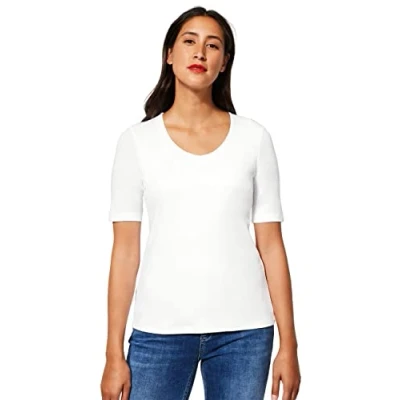 Image of Street One Women&#039;s Palmira T Shirt, White, 14