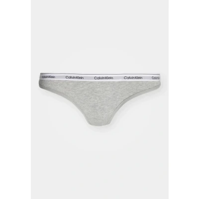 Image of Calvin Klein Underwear Thong Thong, Women&#039;s, Size: XXL, Grey heather