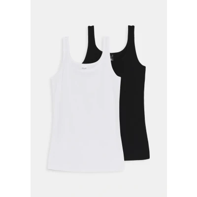Image of Schiesser Organic Cotton Teens 2 PACK Undershirt for kids, Size: 8 9y, White/black