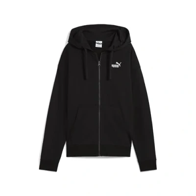 Image of Puma Small LOGO Comfort MIT Durchgehendem Zipup sweatshirt, Women&#039;s, Size: XL, Black