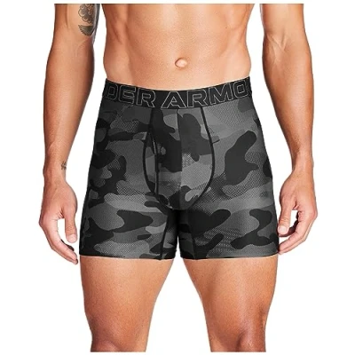 Image of Under Armour Men&#039;s Boxer Briefs (Pack of 5), Black Neo Camo Print 3 Pack, L