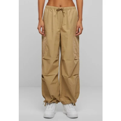 Image of Urban Classics Women&#039;s Ladies Cotton Cargo Parashute Pants Trouser, Union Beige, XL