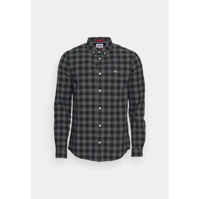 Image of Tommy Jeans Shirt Shirt, Men&#039;s, Size: Small, Black
