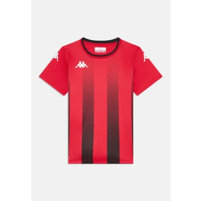 Image of Kappa BUGO Unisex Sports Tshirt for kids, Size: 8y, Red/black