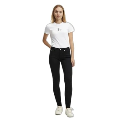 Image of Calvin Klein Jeans MID RISE Skinny Fit, Women&#039;s, Size: 34x34, Denim black
