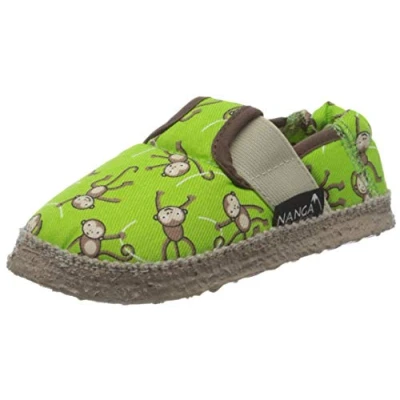 Image of Nanga Lustige Affen Slippers for kids, Size: 8K, Grün Textile