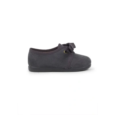 Image of Pisamonas Casual laceups for kids, Size: 11K, Gris Textile/synthetics