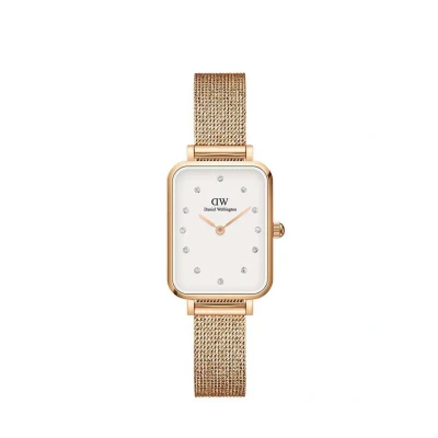 Image of Daniel Wellington Quadro Pressed Lumine Watch Rose goldcoloured, Size: One Size, gold coloured