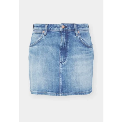 Image of Wrangler MINI Skirt denim skirt, Women&#039;s, Size: 4/6, Blue