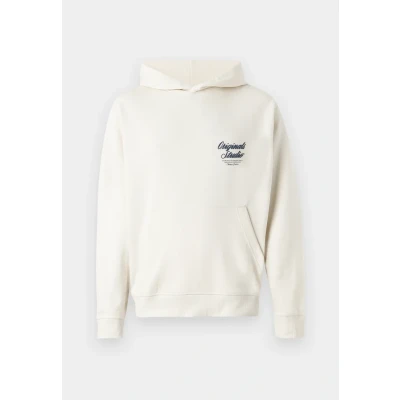 Image of Jack &amp; Jones Jornorrebro TYPO BACK Sweatshirt, Men&#039;s, Size: Small, Antique white