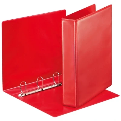 Image of Esselte Essentials Presentation Binder, PVC, 4 cm Ring Diameter, 49761 A4, Red