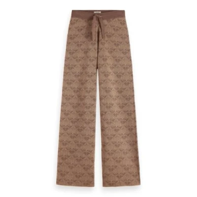 Image of Scotch &amp; Soda Monogram Trousers Trousers, Women&#039;s, Size: Large, Desert sand