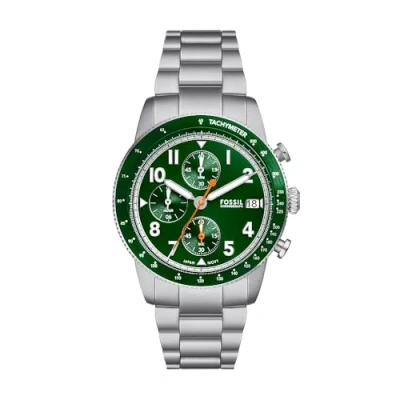 Image of Fossil Sport Tourer watch Chronograph silvercoloured, Men&#039;s, Size: One Size, Silver coloured
