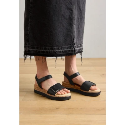 Image of Gabor Women&#039;s Wedge Sandals, Black 57, 40.5 EU