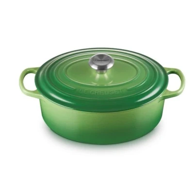 Image of Le Creuset Casserole Oval Signature Bamboo ø 29 cm / 4.7 Liter
